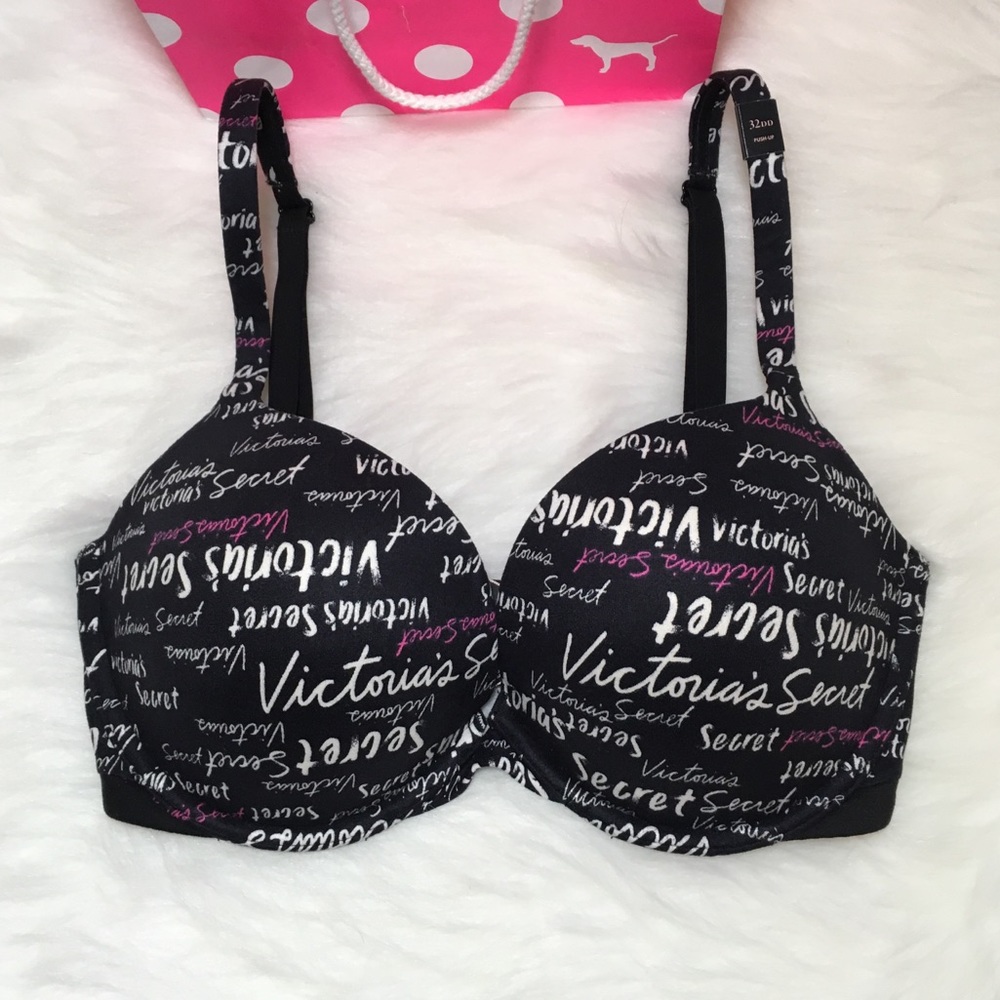New! VS Black Push-Up BRA